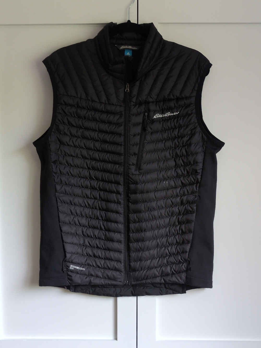 Eddie Bauer Men's Goose Down Vest Pertex Quantum Black Size M EUC